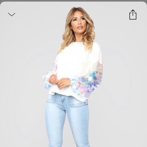 Fashion nova curve sequined shirt